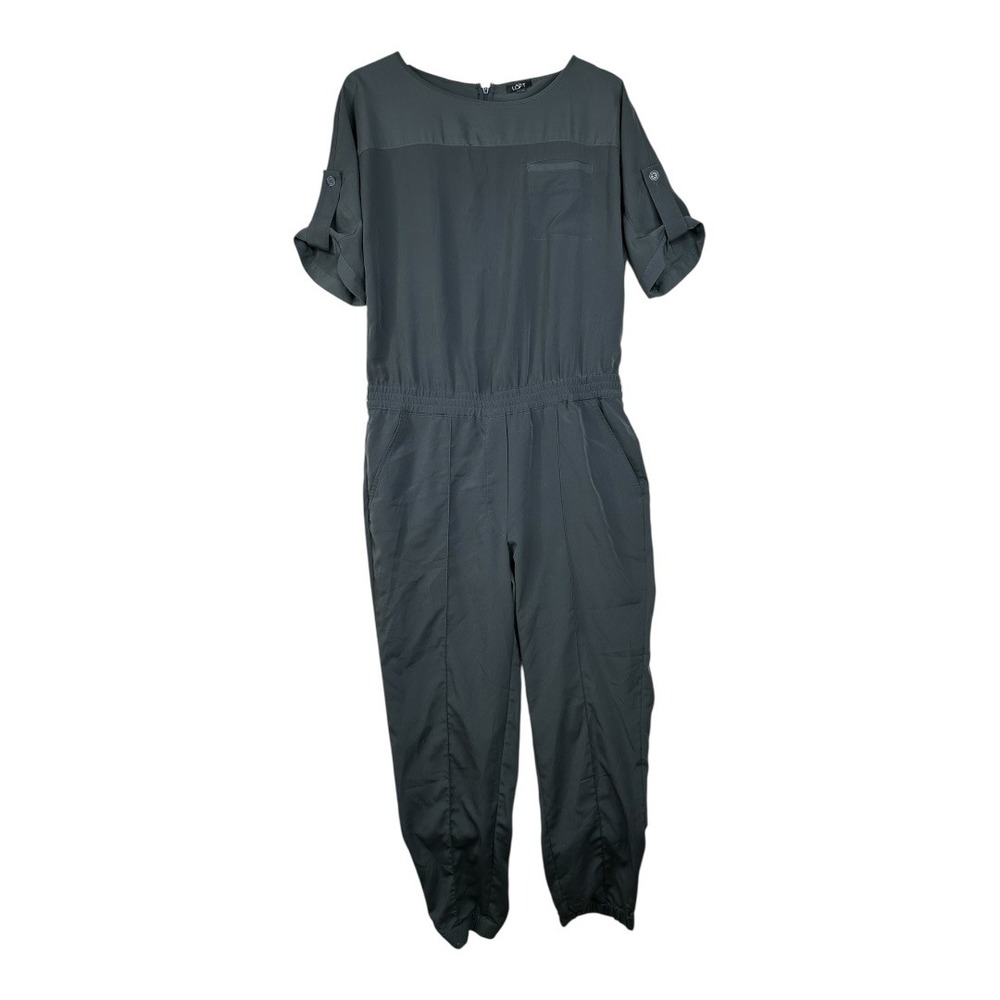 Ann Taylor Loft Short Sleeve Pant Jumpsuit size 6 Black